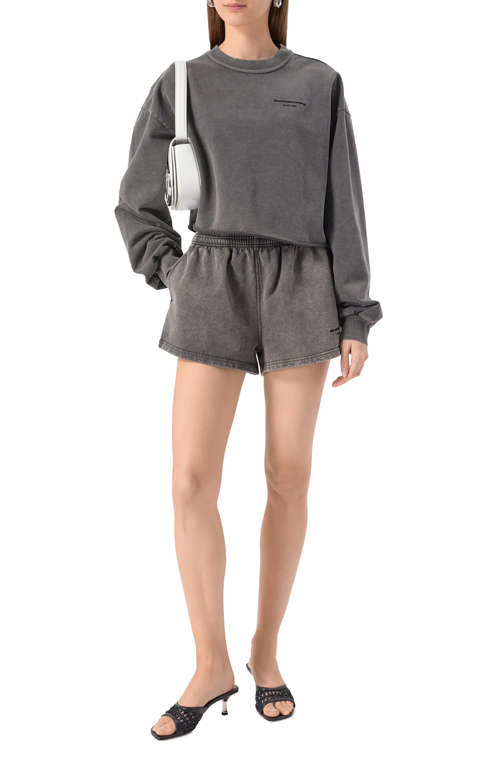 Хлопковый свитшот ALEXANDER WANG, арт. 1CC3251081, фото 2