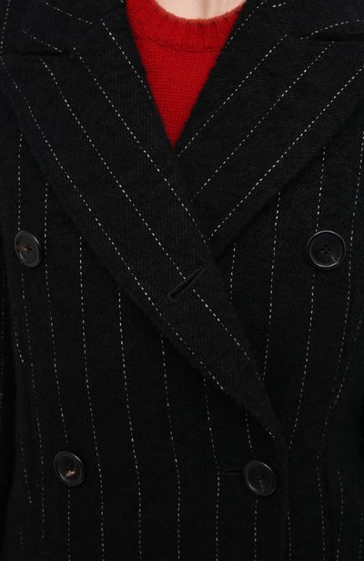Пальто из льна и шерсти ANN DEMEULEMEESTER, арт. 2002-1114-P-185-099, фото 5