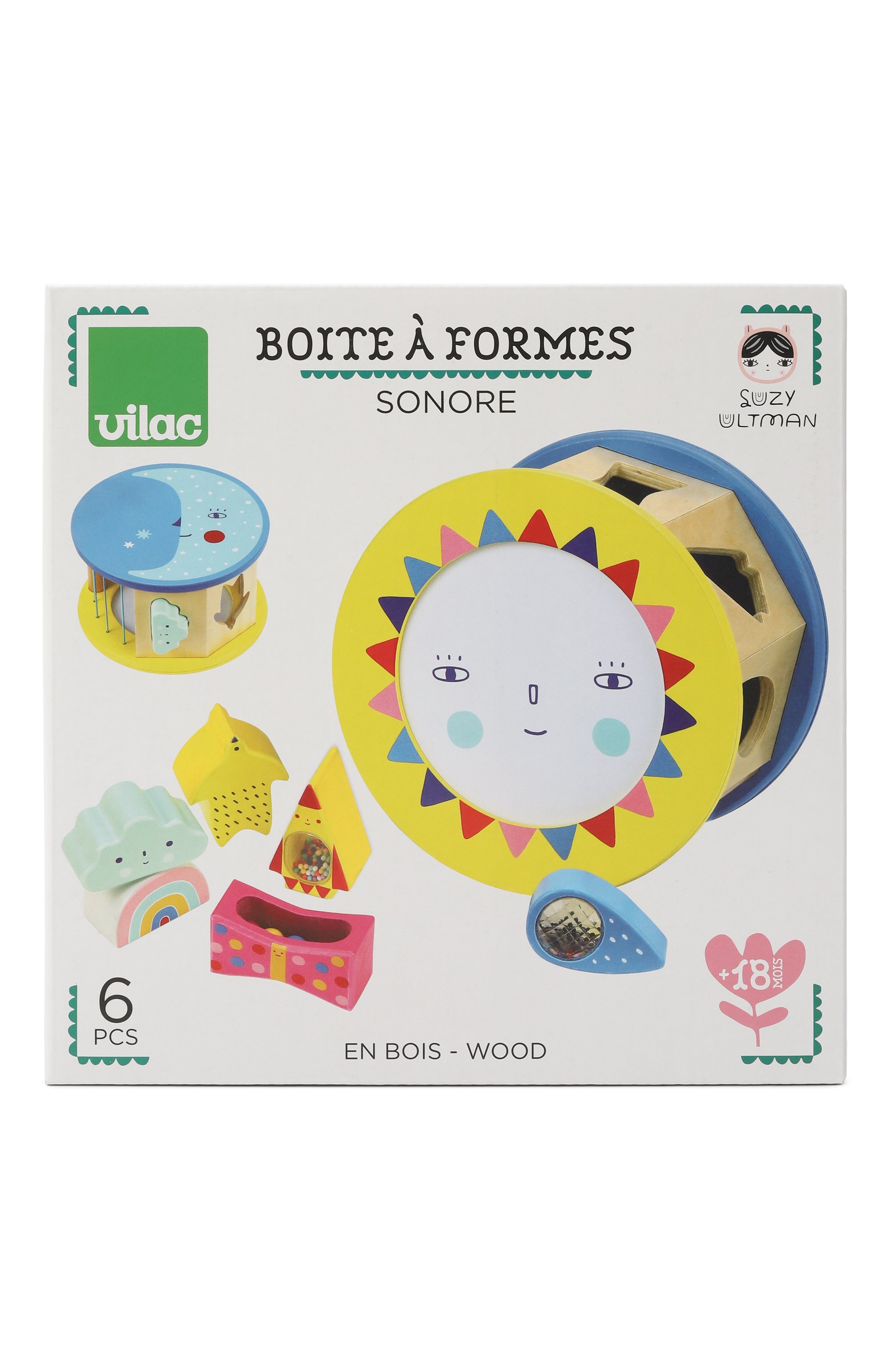 Сортер день и ночь VILAC разноцветного цвета по цене 6220 руб., арт. 8908, фото 1 Сортер день и ночь VILAC, арт. 8908, фото 1