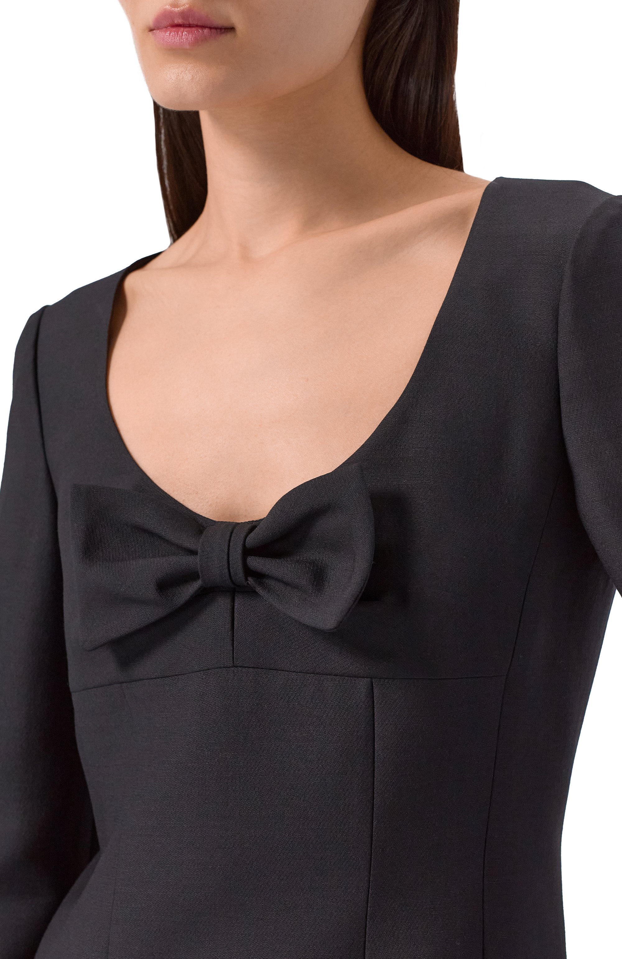 Платье из шерсти и шелка VALENTINO, арт. 7B0VAH20/1CF, фото 4