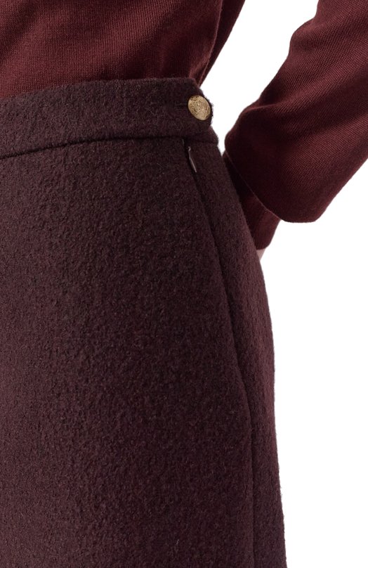 Шерстяная юбка Dunst UDSK5D224W3 Коричневый  UDSK5D224W3 Фото 5