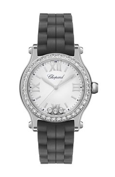 Женские часы happy sport steel black CHOPARD бесцветного цвета, арт. 278590-3003 | Фото 1 (Механизм: Кварц; Материал корпуса: Сталь; Региональные ограничения белый список (Axapta Mercury): Не проставлено; Нос: Не проставлено; Цвет циферблата: Серебристый)