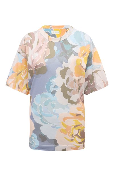 Женская хлопковая футболка DRIES VAN NOTEN, арт. 231-011166-6624