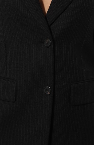 Шерстяной жакет PRADA черного цвета по цене 350000 руб., арт. P599L-1ZM7-F0002-212, фото 5 Шерстяной жакет PRADA, арт. P599L-1ZM7-F0002-212, фото 5