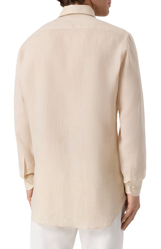 Льняная рубашка MVST M0RBIDA/R0BERT0/R0UND/F3411308-LINEN Бежевый  M0RBIDA/R0BERT0/R0UND/F3411308-LINEN Фото 4