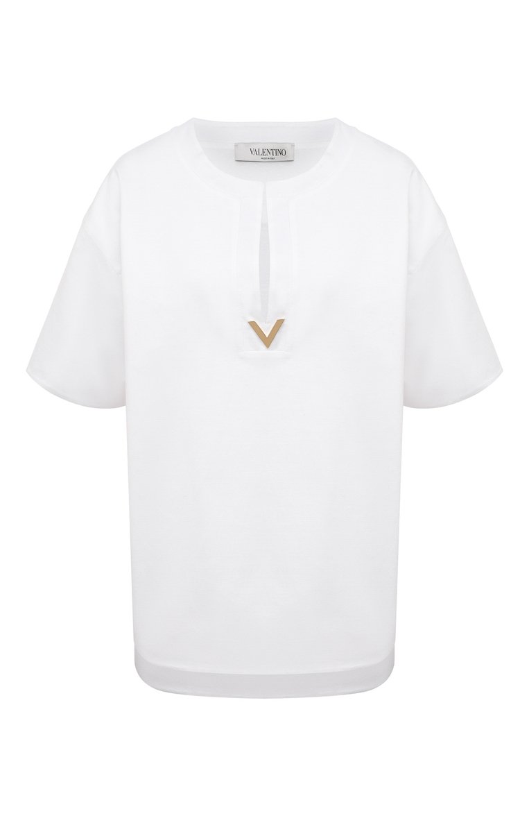 Хлопковая футболка VALENTINO, арт. VB3MG11T69W, фото 1