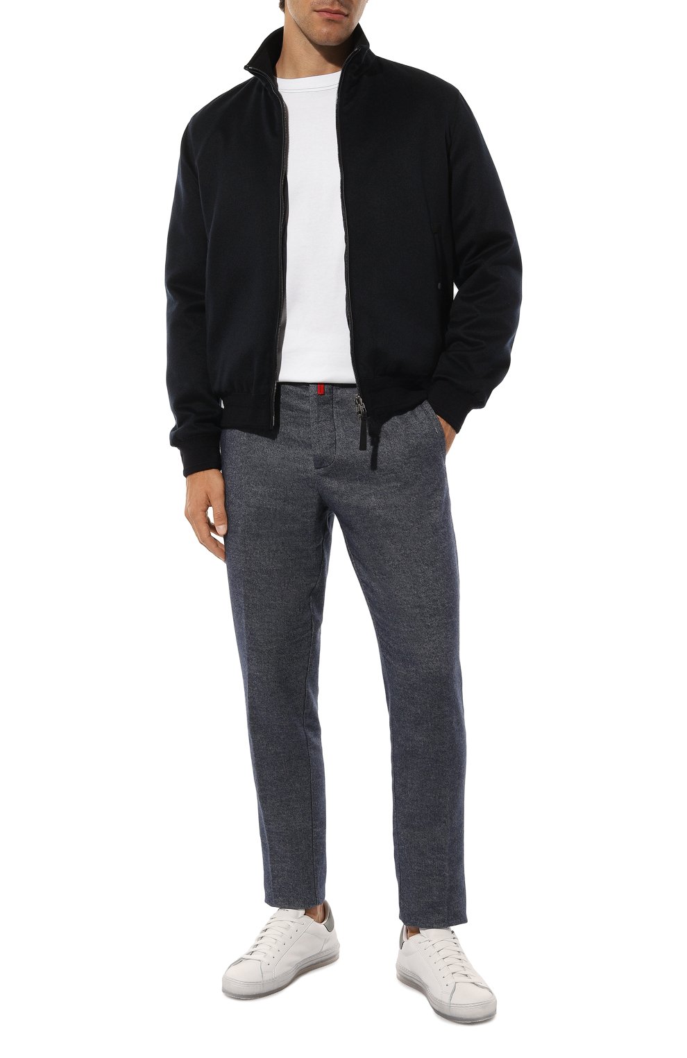 Брюки из хлопка и шерсти KITON, арт. UPLACK0145F05, фото 2