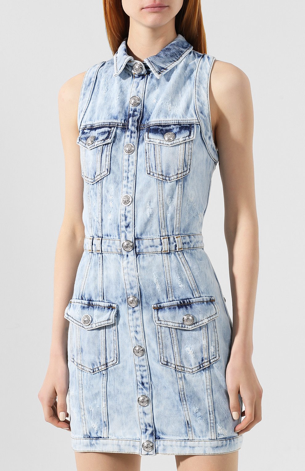 Джинсовое платье BALMAIN, арт. RF06176/D048, фото 3