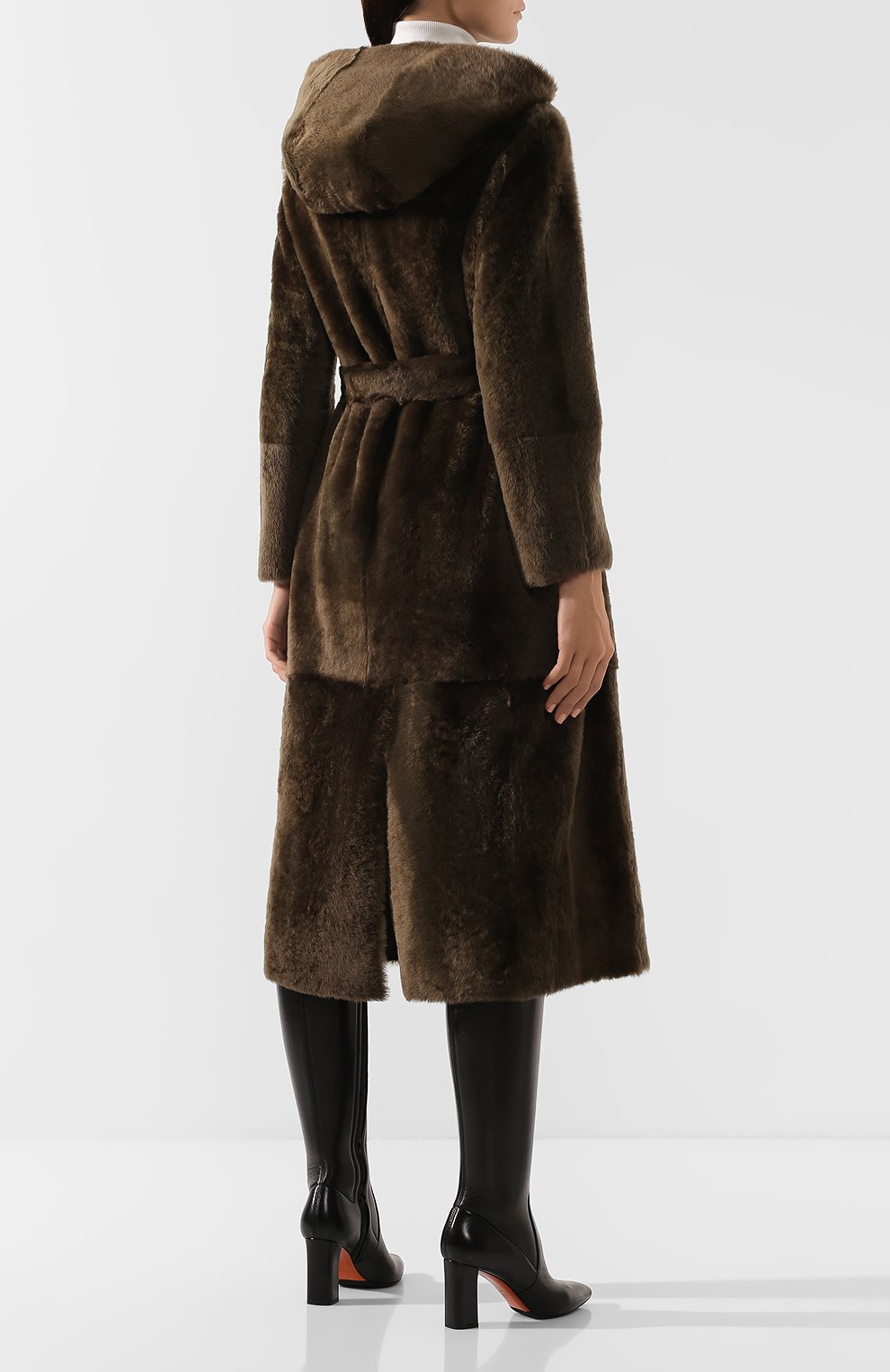 Шуба из овчины YVES SALOMON, арт. 20WYM60317MERL, фото 4