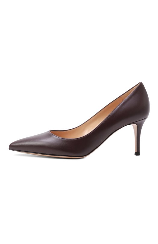 Кожаные туфли Gianvito 70 Gianvito Rossi G26770.70RIC.VITB0UR Бордовый  G26770.70RIC.VITB0UR Фото 4