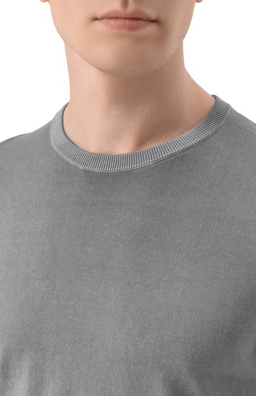 Хлопковый джемпер Andrea Campagna M5426-8051 Серый  M5426-8051 Фото 5