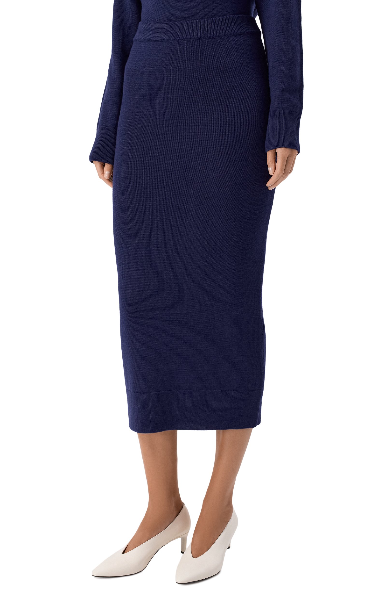 Шерстяная юбка YUZEFI, арт. SAIR-STRAIGHT MIDI SKIRT, фото 3