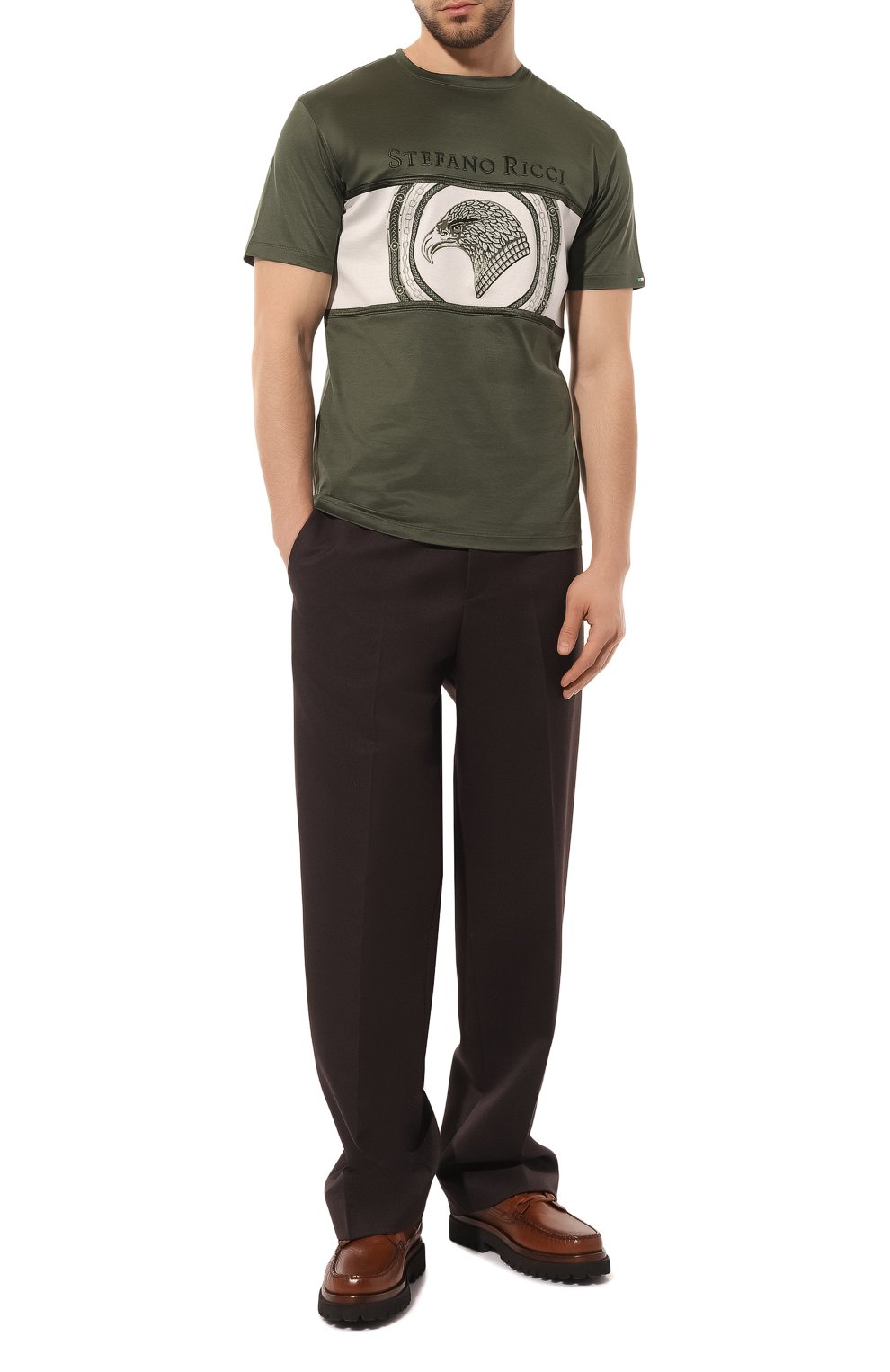 Хлопковая футболка STEFANO RICCI, арт. MNH3202400/TE0001, фото 2