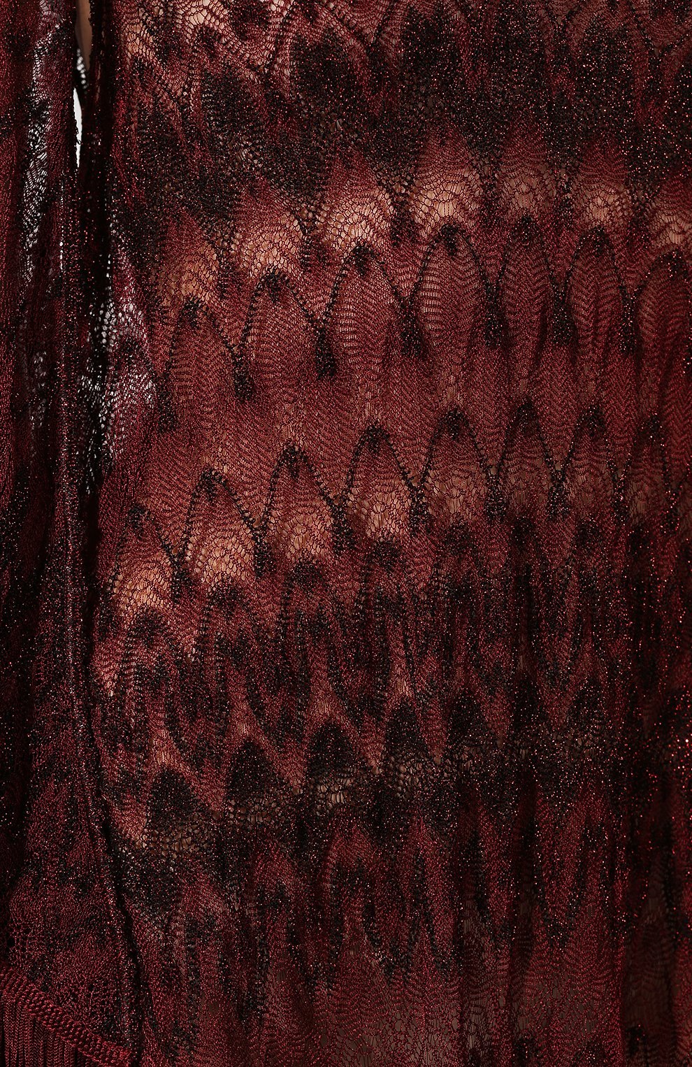Туника MISSONI бордового цвета по цене 107500 руб., арт. MMQ00130/BR0081, фото 5 Туника MISSONI, арт. MMQ00130/BR0081, фото 5
