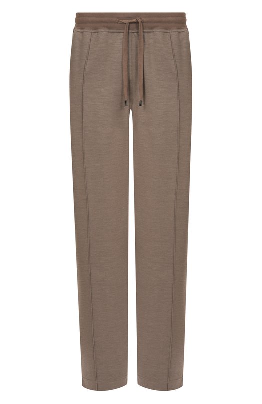 Брюки из шелка и хлопка Stefano Ricci K919072P3D/T26206 Коричневый K919072P3D/T26206