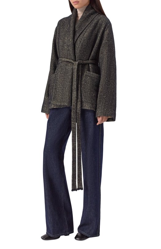 Жакет из шелка и шерсти Uma Wang UW6026 Чёрный  UW6026 Фото 2