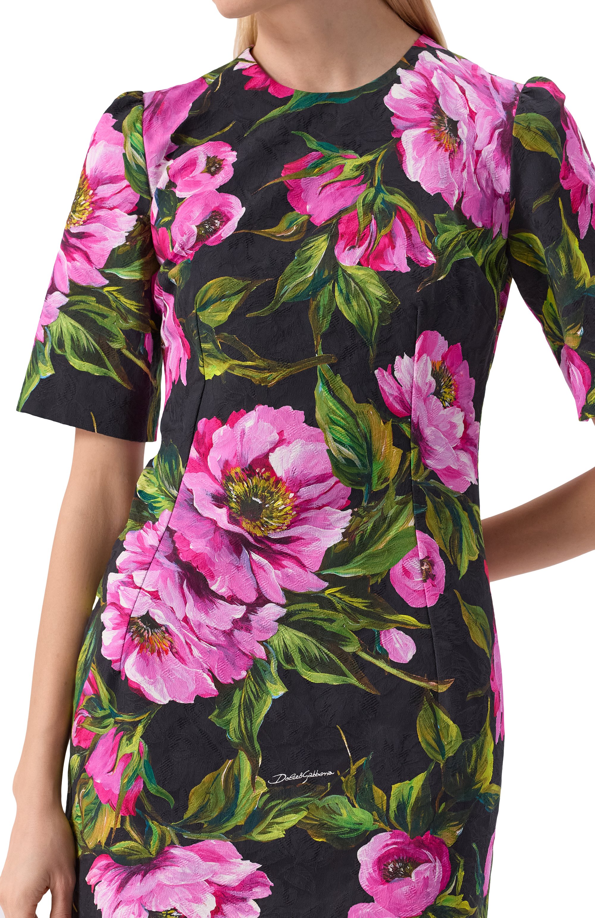 Хлопковое платье DOLCE & GABBANA, арт. F6TMJT/FSFN9, фото 5