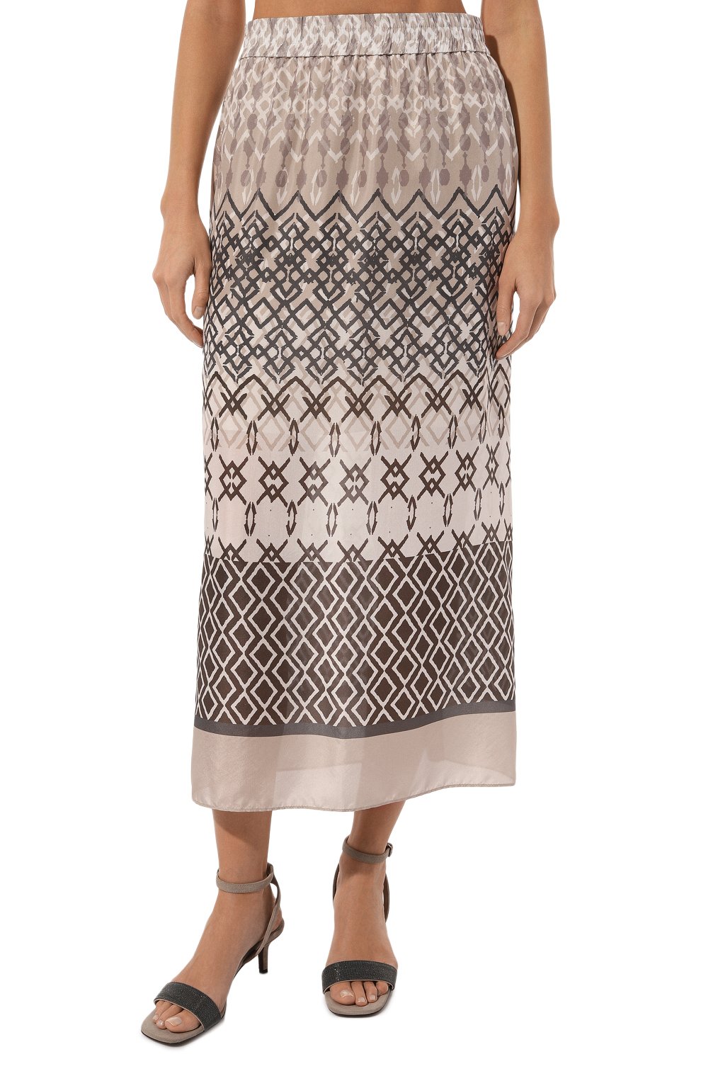 Шелковая юбка BRUNELLO CUCINELLI, арт. MP00SG3623, фото 3