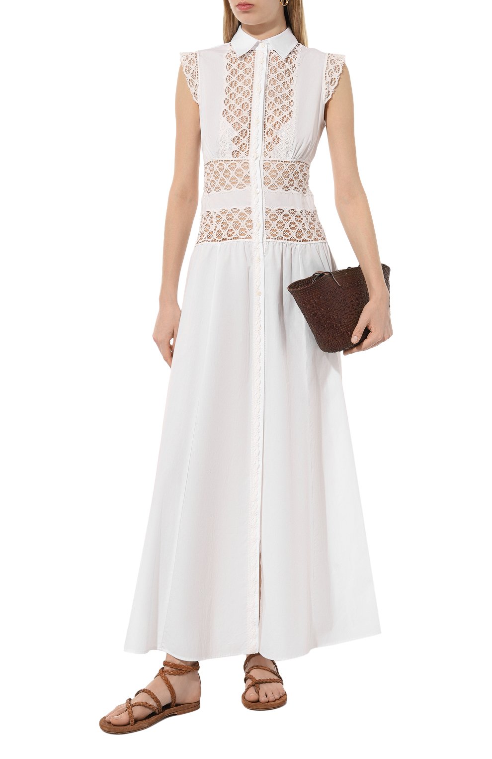 Хлопковое платье ERMANNO SCERVINO, арт. D444K302JHL, фото 2