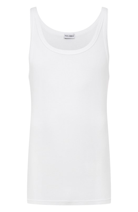 Хлопковая майка Dolce & Gabbana M8C19J/0UAIJ Белый M8C19J/0UAIJ