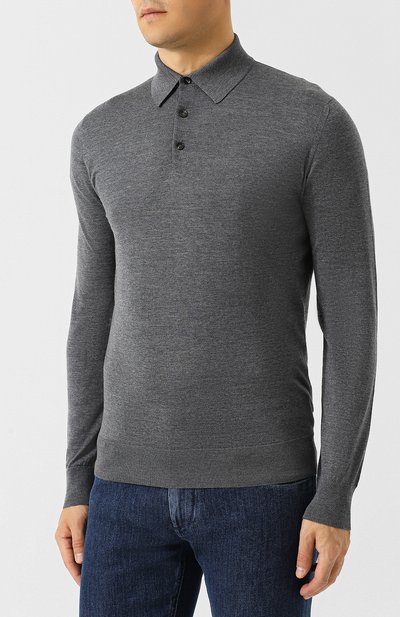 Шерстяное поло с длинными рукавами ZEGNA, арт. URM00/132, фото 3