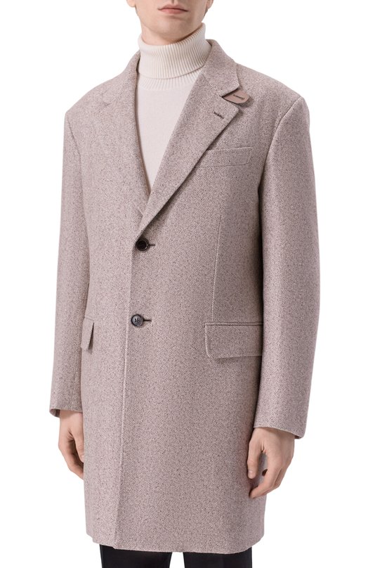 Пальто из кашемира и шелка Brioni R02Q0M/0D315 Бежевый  R02Q0M/0D315 Фото 3