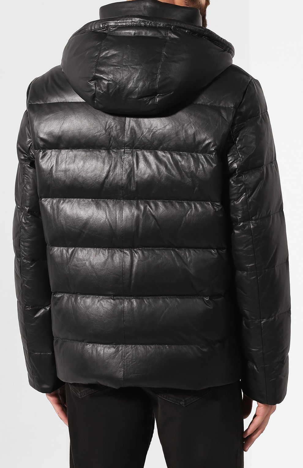 Кожаный пуховик YVES SALOMON, арт. 20WHV21070D0CU, фото 4