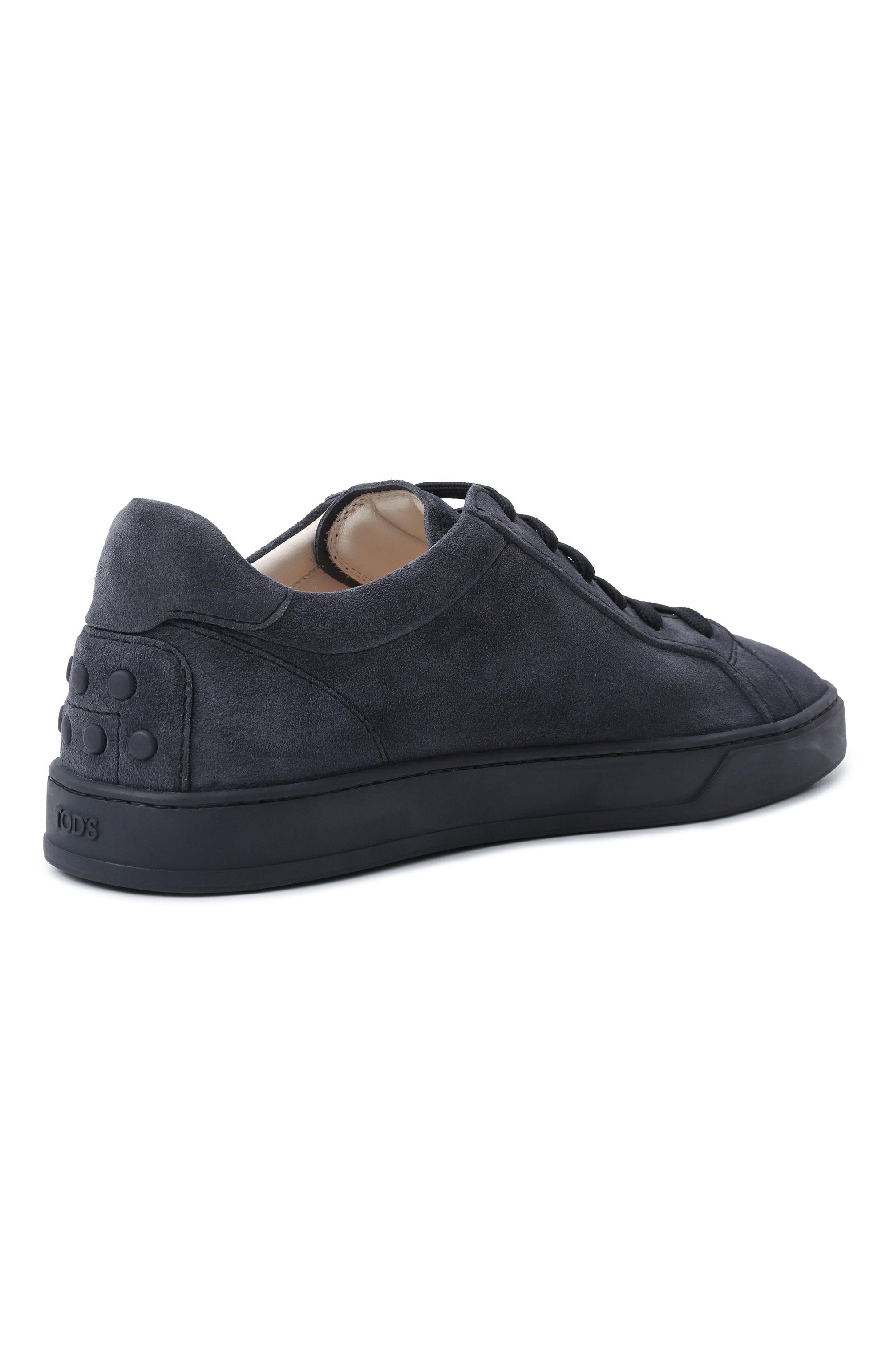 Замшевые кеды TOD’S темно-синего цвета по цене 73200 руб., арт. XXM04L0HZ40/RE0, фото 4 Замшевые кеды TOD’S, арт. XXM04L0HZ40/RE0, фото 4