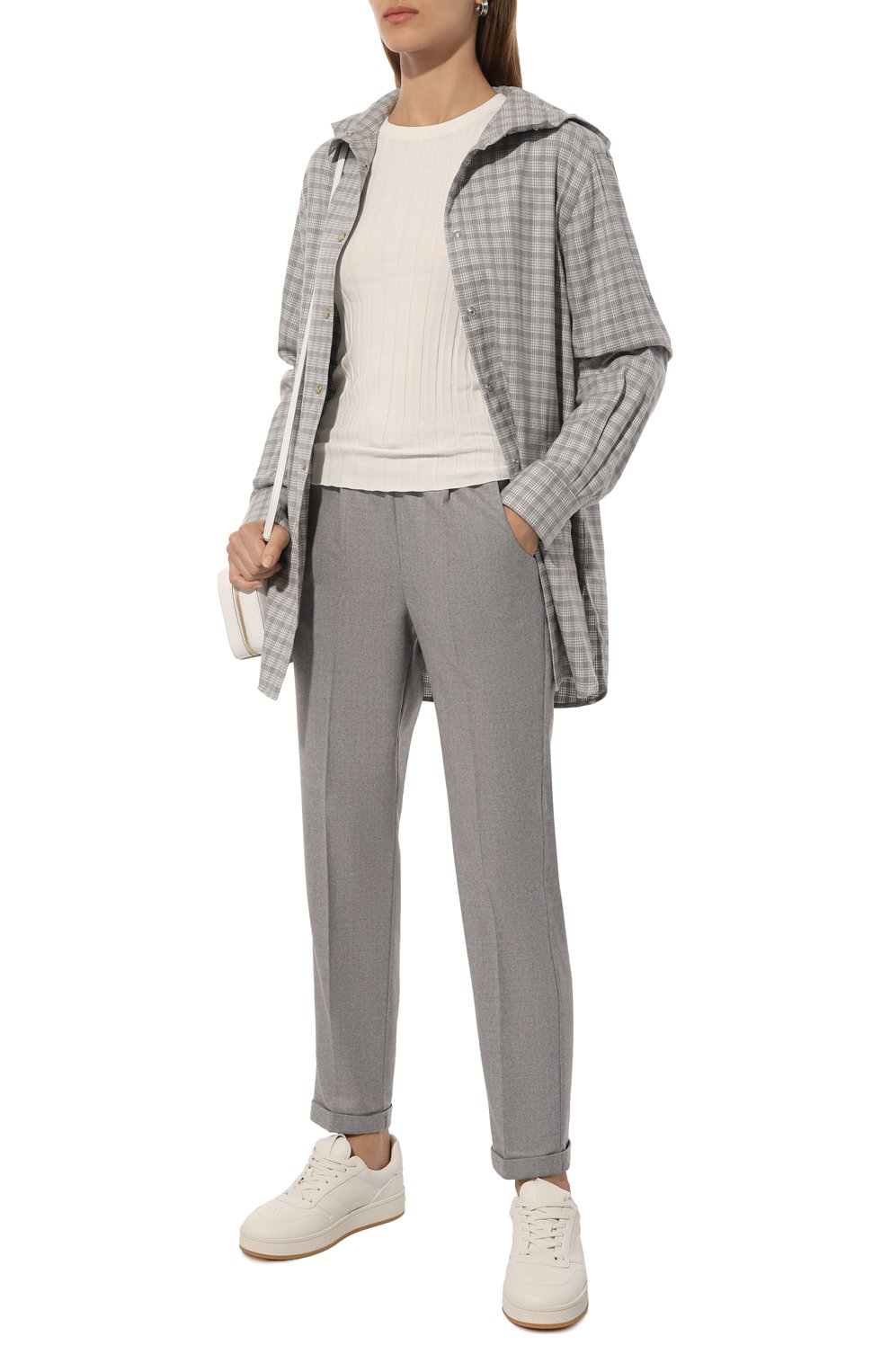 Рубашка из хлопка и лиоцелла KITON, арт. D54435H0903304, фото 2