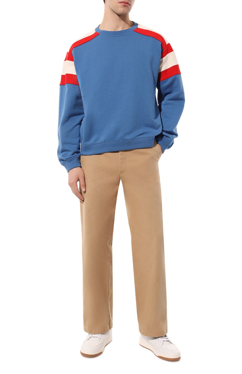 Хлопковые брюки GUCCI бежевого цвета по цене 112320 руб., арт. 669182 ZAHPV, фото 2 Хлопковые брюки GUCCI, арт. 669182 ZAHPV, фото 2