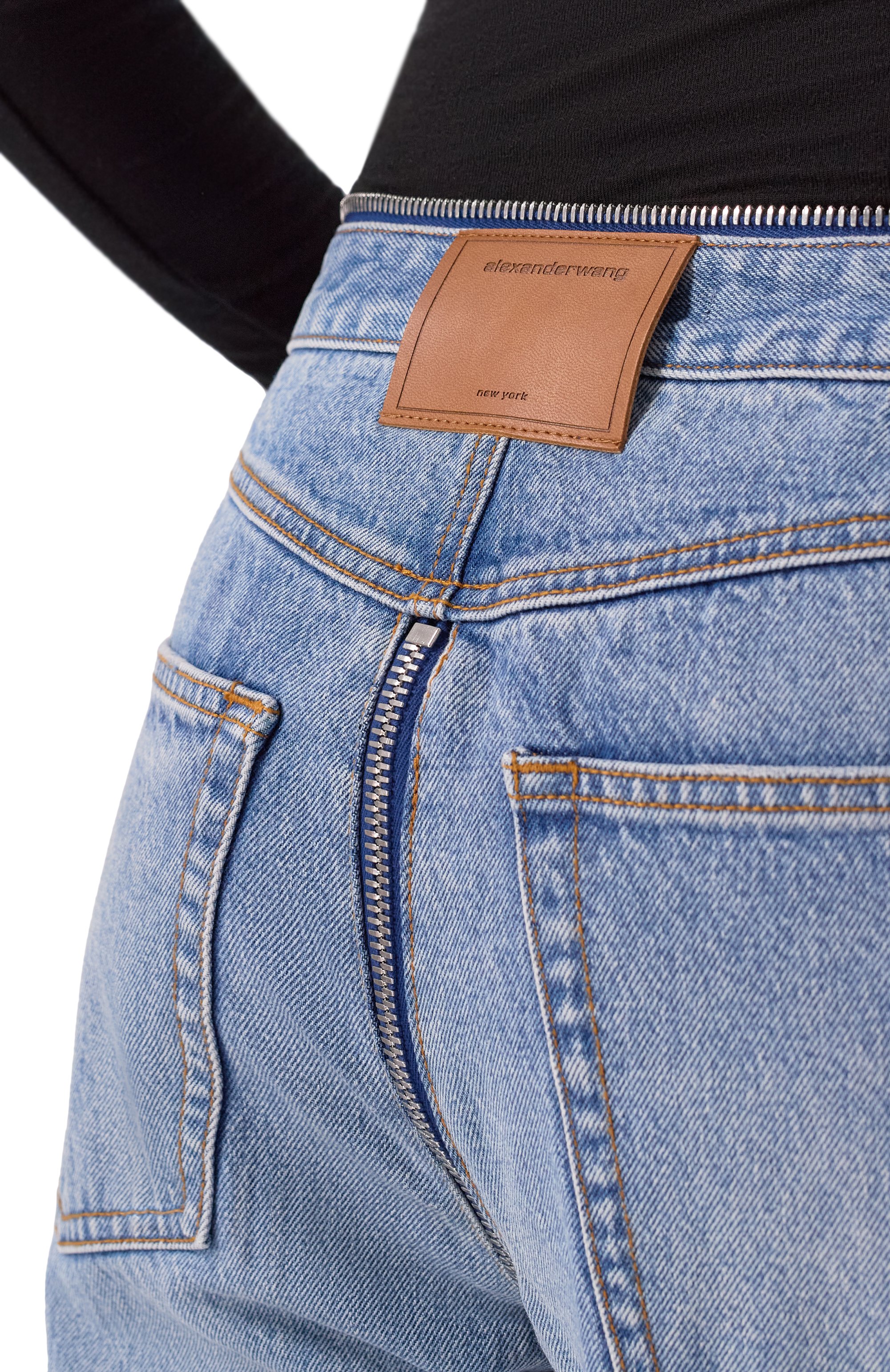 Джинсы zip v-waist ALEXANDER WANG, арт. 4DC2264984, фото 5