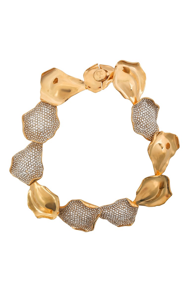 Женское колье LANVIN золотого цвета, арт. AW-CJGN00-PTST-P21 | Фото 1 (Материал: Металл; Региональные ограничения белый список (Axapta Mercury): Не проставлено; Нос: Не проставлено)