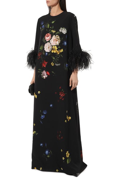 Платье с отделкой перьями страуса ELIE SAAB, арт. 15690, фото 2