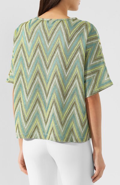Топ из смеси вискозы и хлопка M MISSONI, арт. 2DL00007/2J000B, фото 4