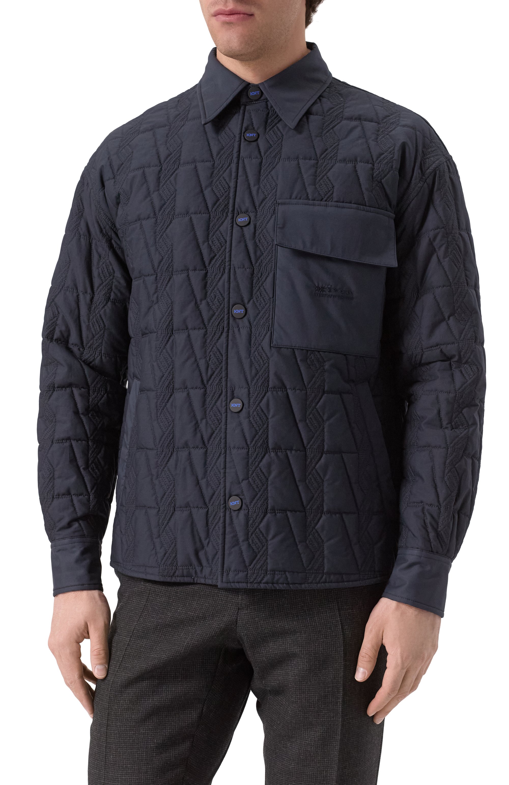 Хлопковая куртка-рубашка KITON, арт. UGK097K0753F01, фото 3