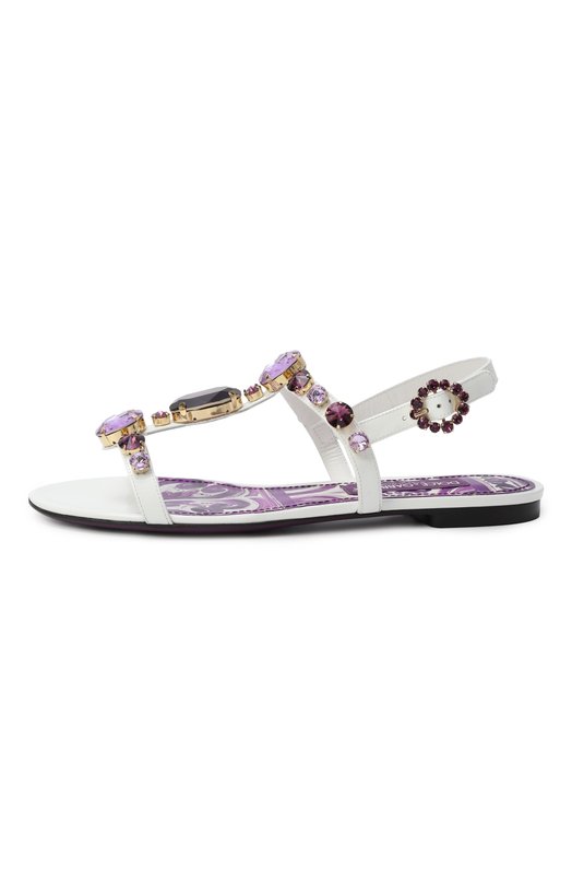 Кожаные сандалии Bianca Dolce & Gabbana CQ0601/AT848 Белый  CQ0601/AT848 Фото 4