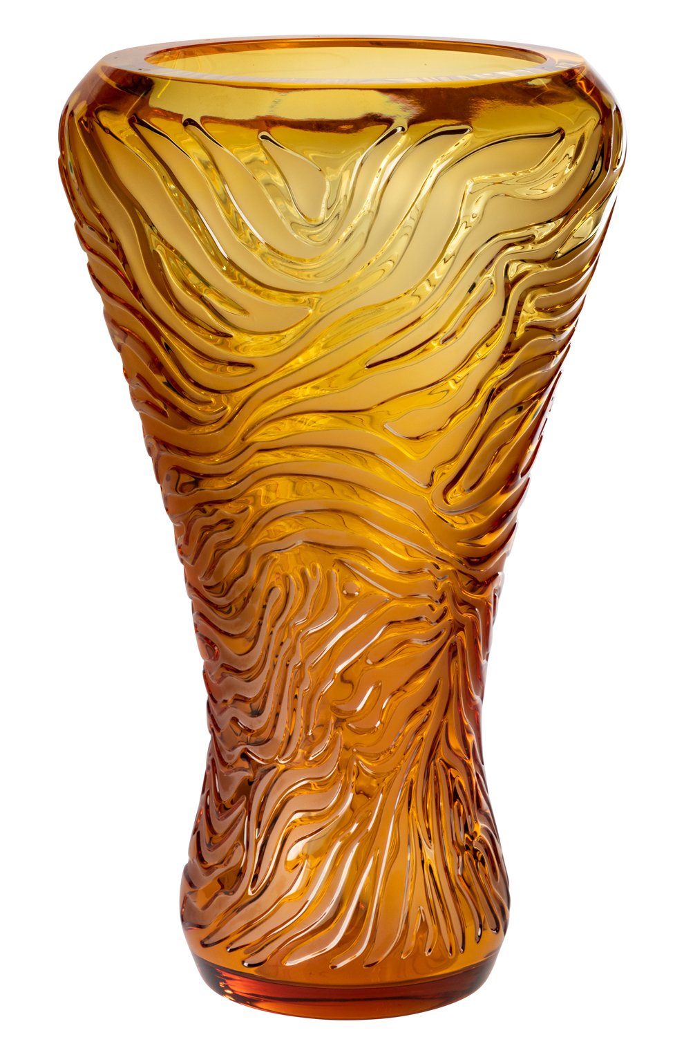 Ваза tigre LALIQUE оранжевого цвета по цене 2305000 руб., арт. 10786500, фото 1 Ваза tigre LALIQUE, арт. 10786500, фото 1