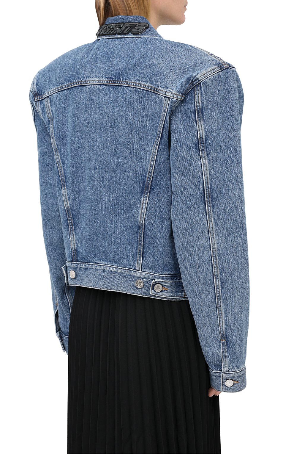 Джинсовая куртка VETEMENTS, арт. WAH21JA073 2803/MEDIUM BLUE, фото 5