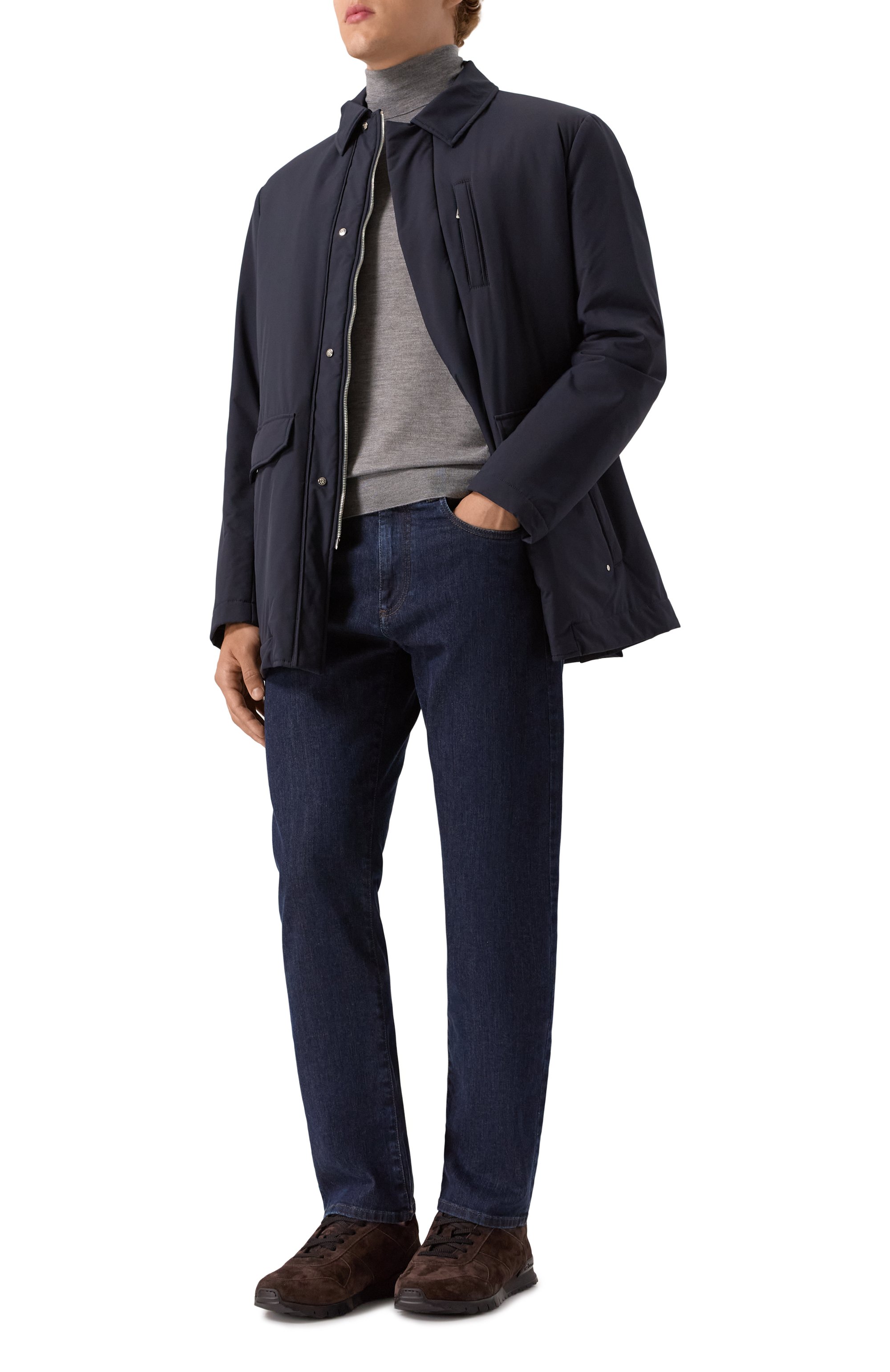 Замшевые кроссовки KITON, арт. USSA114N0010804, фото 2