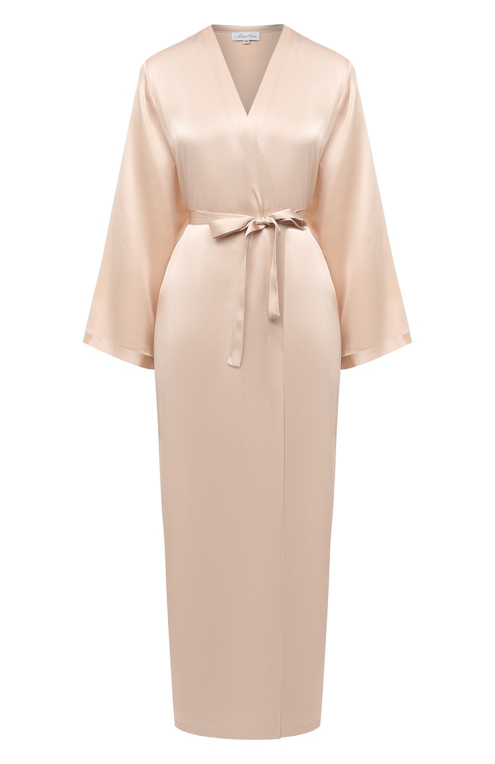 Шелковый халат MARJOLAINE кремового цвета по цене 69390 руб., арт. Laurian, фото 1 Шелковый халат MARJOLAINE, арт. Laurian, фото 1