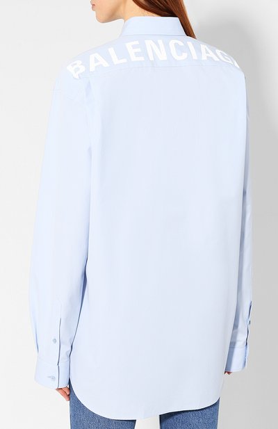 Хлопковая рубашка BALENCIAGA, арт. 571253/TWB04, фото 4