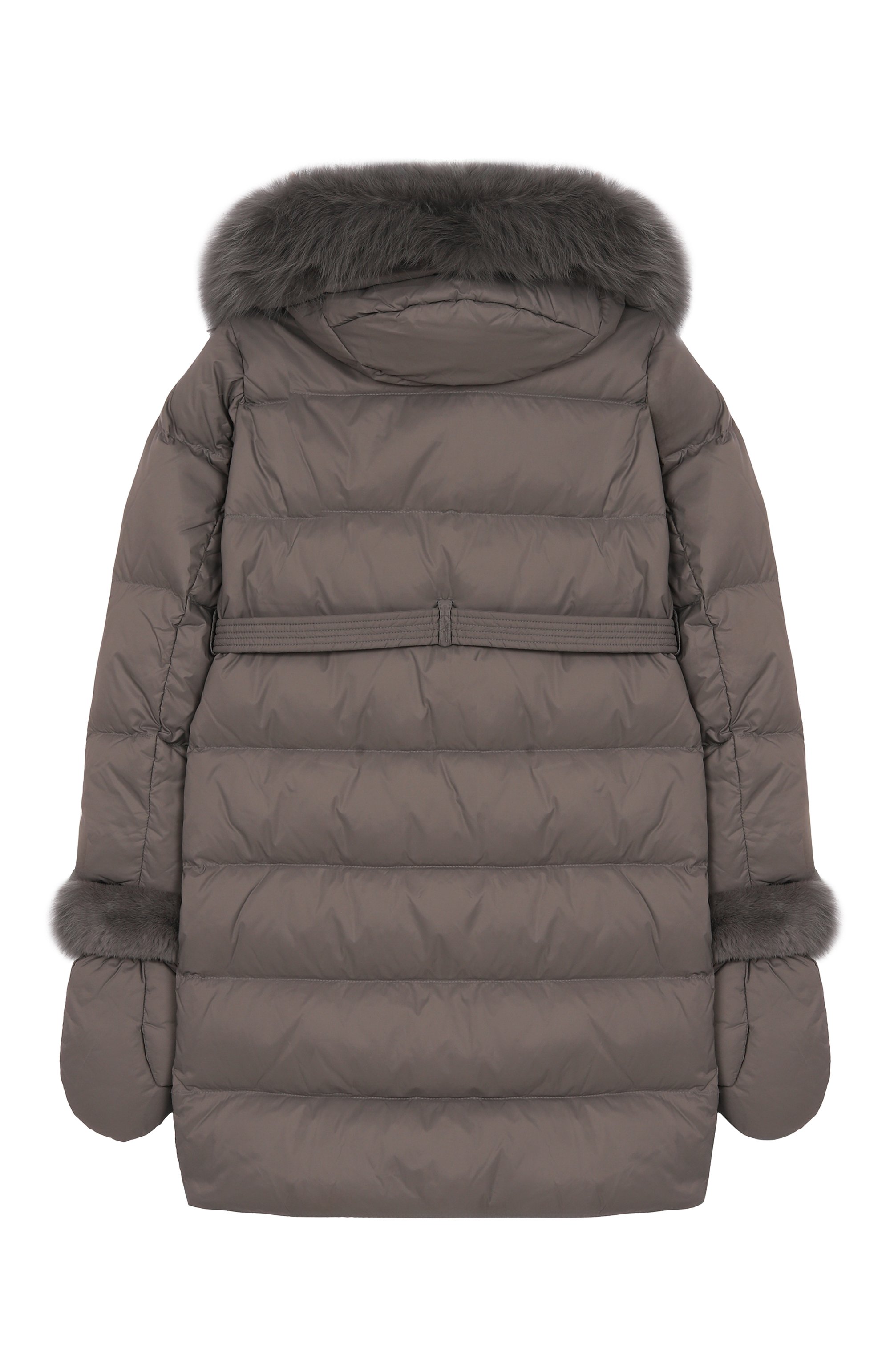 Пуховое пальто с отделкой из лисы YVES SALOMON ENFANT, арт. 25WEM920XXD0XW/12A-14A, фото 2