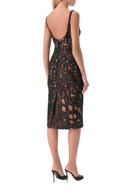 Платье с отделкой пайетками ELIE SAAB черного цвета по цене 599500 руб., арт. D1329NP26/YA067, фото 3 Платье с отделкой пайетками ELIE SAAB, арт. D1329NP26/YA067, фото 3