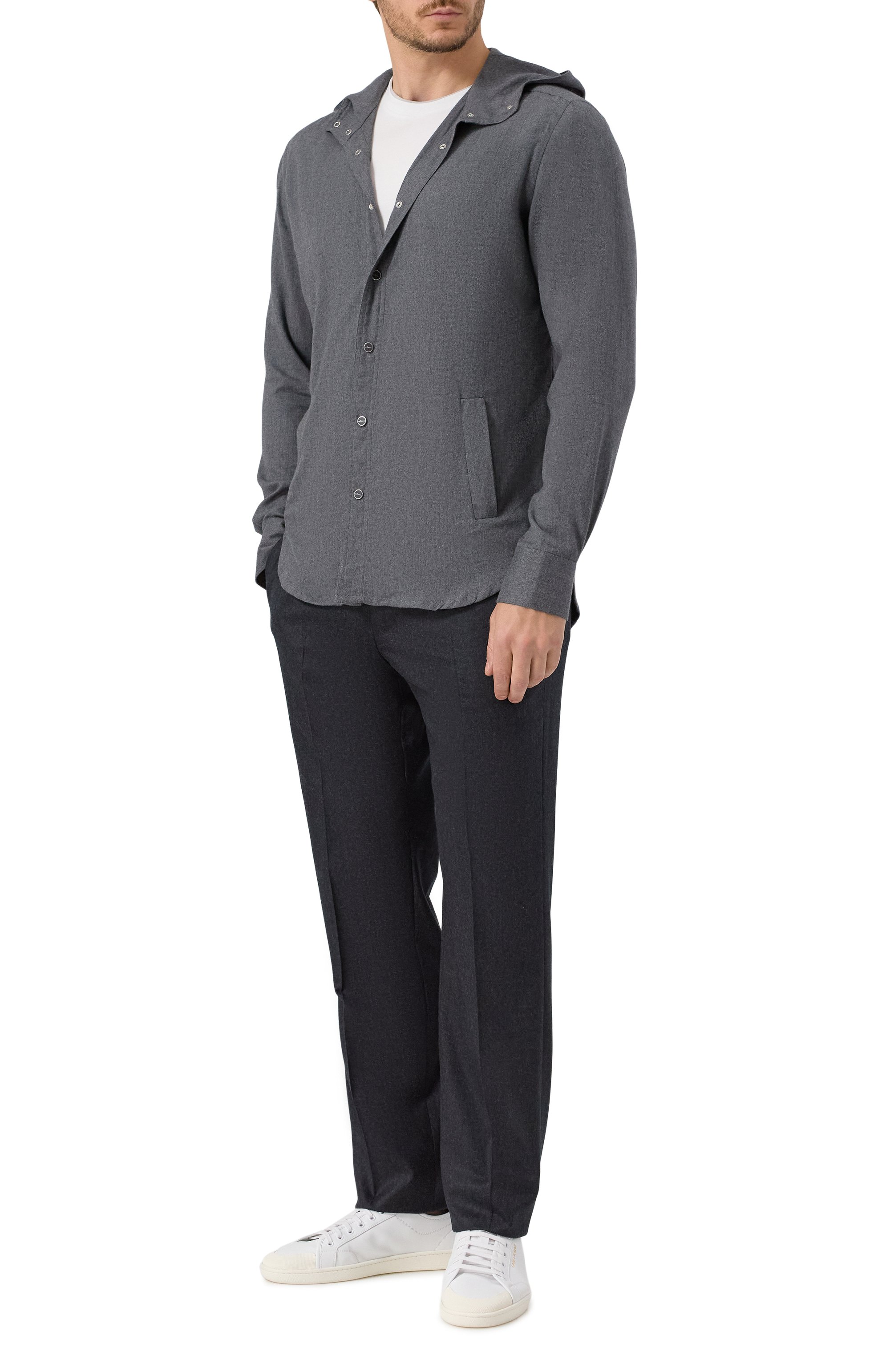 Рубашка из хлопка и лиоцелла KITON, арт. UMCMARH0944016, фото 2