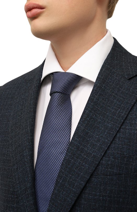 Шелковый галстук BOSS 50505129 Синий  50505129 Фото 2