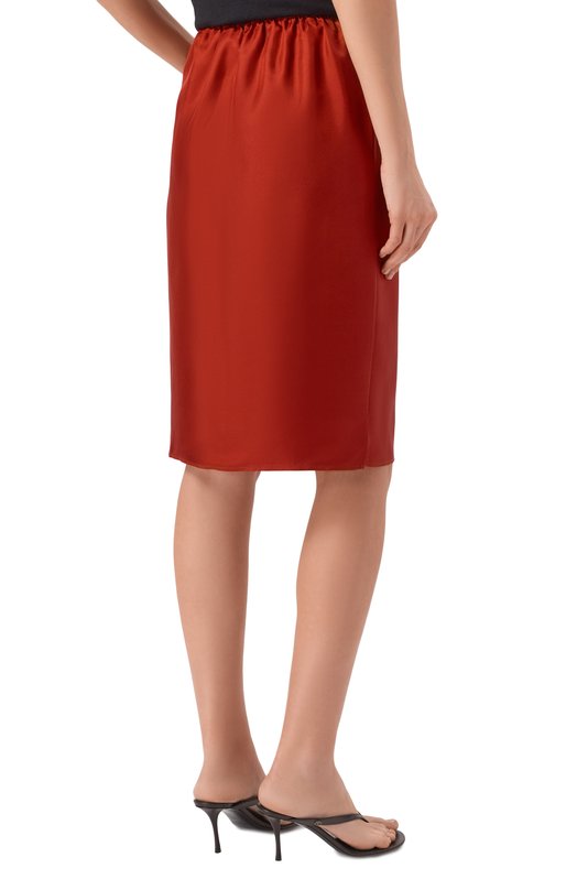 Шелковая юбка Loulou de Saison VASALI Красный  VASALI Фото 4