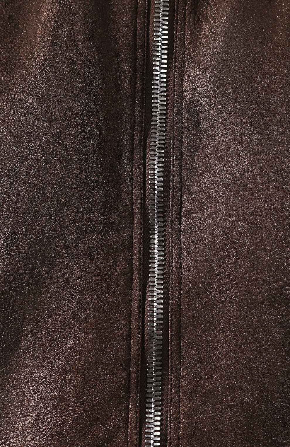 Кожаный бомбер RICK OWENS коричневого цвета по цене 184500 руб., арт. RP20S1728/LBRM, фото 5 Кожаный бомбер RICK OWENS, арт. RP20S1728/LBRM, фото 5