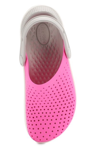 Сабо lite ride CROCS розового цвета по цене 3600 руб., арт. 205964-6QR, фото 4 Сабо lite ride CROCS, арт. 205964-6QR, фото 4