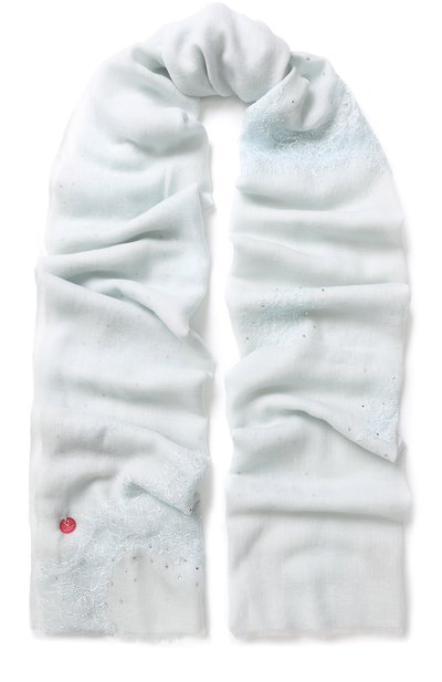 Шерстяной палантин с кружевной отделкой и стразами VINTAGE SHADES, арт. 8931, фото 1