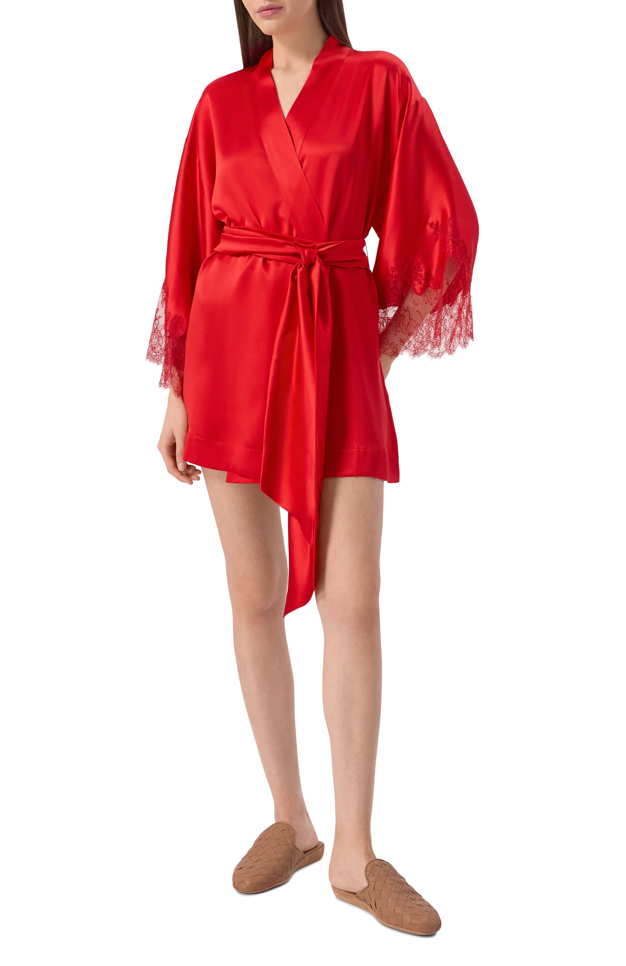 Шелковый халат CARINE GILSON, арт. EL0928DS, фото 2